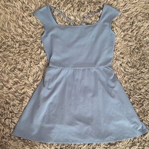 Wild Fable Dusty Blue Strappy Back Athletic tennis dress with built in shorts